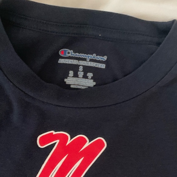Champion Black Ole Miss Rebels Tee - Picture 3 of 3